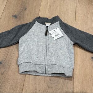 *NEW* Janie and Jack Gray Kids Zip-Up Jacket